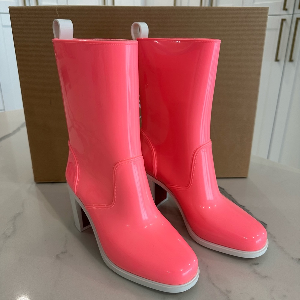 Christian Louboutin Loubirain 70 Rain Boots